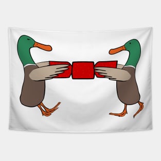 Christmas Duck Art Tapestry