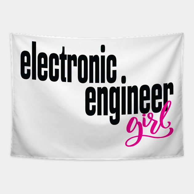 Electronic Engineer Girl Tapestry by ProjectX23Red