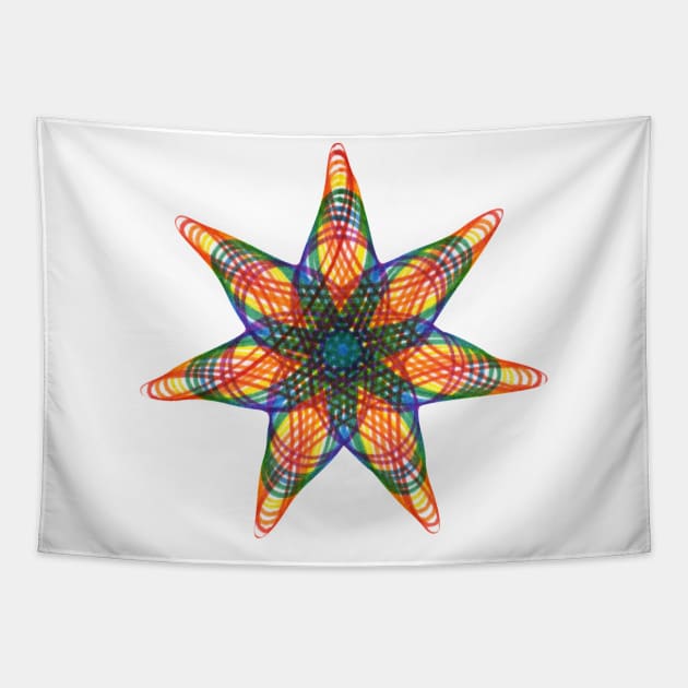 Spirograph Pride Pattern: LGBTQIA+ Tapestry by Travelling_Alle