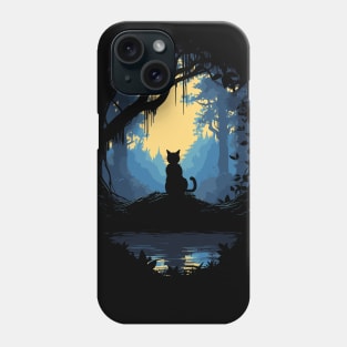 Cat In Enchanted Forest Phone Case