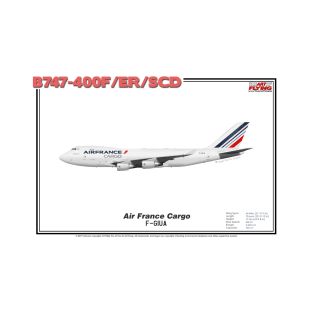 Boeing B747-400F/ER/SCD - Air France Cargo (Art Print) T-Shirt