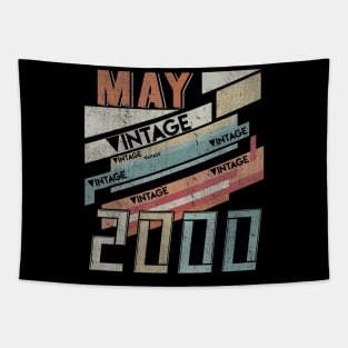 Born In MAY 2000 200th Years Old Retro Vintage Birthday Tapestry