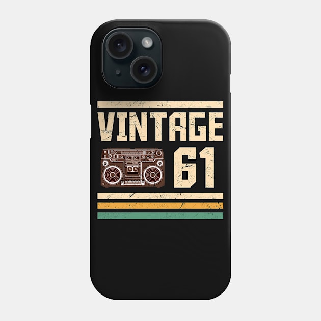 Vintage 1961  61 years old Phone Case by hoopoe