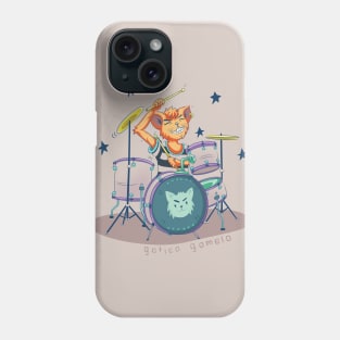 Punk rock cat Phone Case