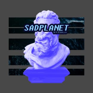 SadPlanetサドプラネット(Neptune海王星のスタンプStamp) T-Shirt