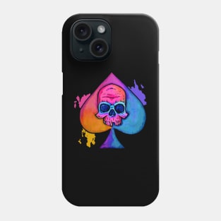 Abstract Skull / Spade Phone Case