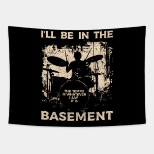 Drummer Silhouette Tapestry