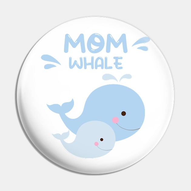 Baby whale and Mom Pin by Aldrvnd