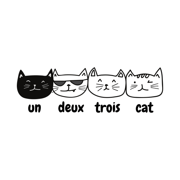 French cats cute un deux trois cat counting cats by From Mars