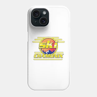ski Chamonix 80s logo Phone Case