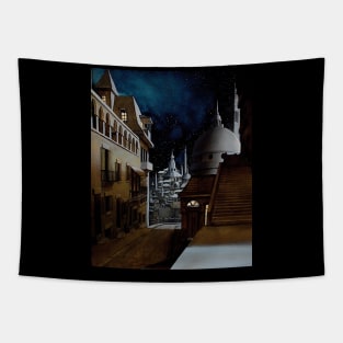 City at Night Tapestry