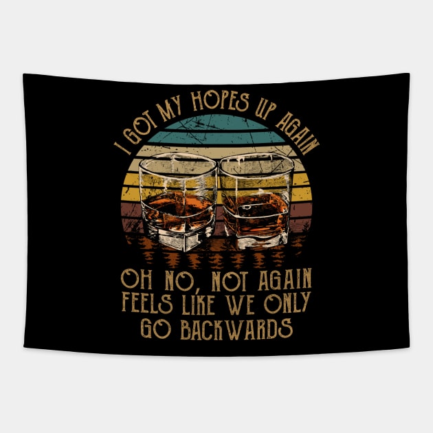 We're On The Borderline Caught Between The Tides Of Pain And Rapture Whisky Mug Tapestry by KatelynnCold Brew