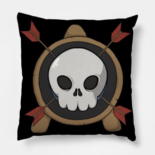 Archery crew Jolly Roger (no caption) Pillow