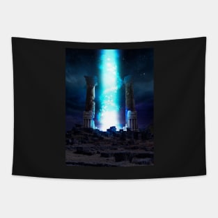 Glowing Portal Tapestry