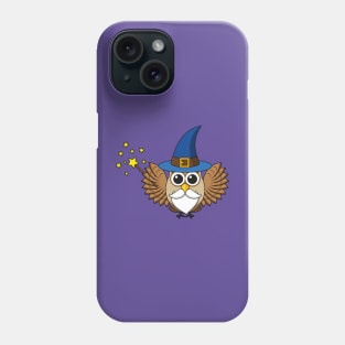 Cute Merlin the Wizard Owl Cartoon Phone Case