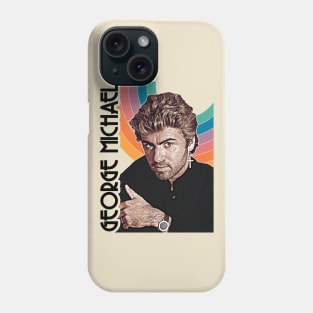 George Michael 80s Icon Retro FanArt Tribute Phone Case