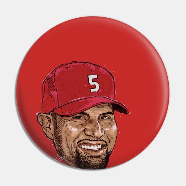 Albert Pujols St. Louis Portrait Pin by ganisfarhan