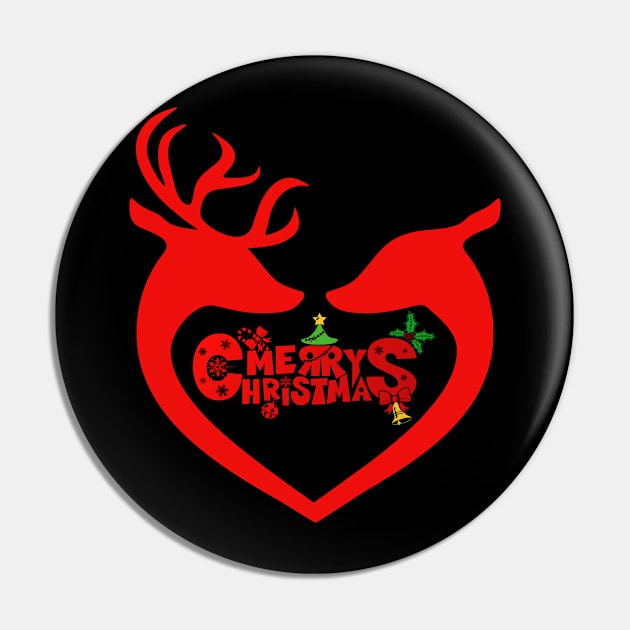 Christmas deer Pin by carismashop