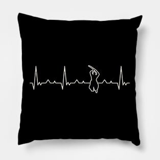 Ninja Jump. Heart. Love. EKG. Pulse. Beat. Pillow