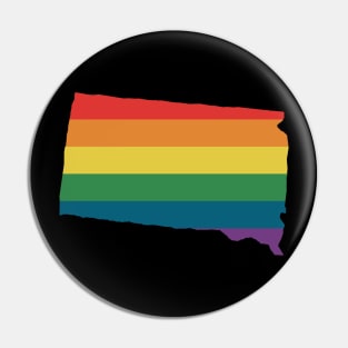 South Dakota State Rainbow Pin