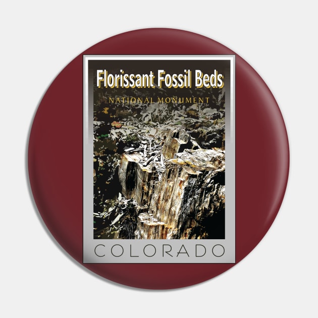 Florissant Fossil Beds Stamp Pin by Northofthepines