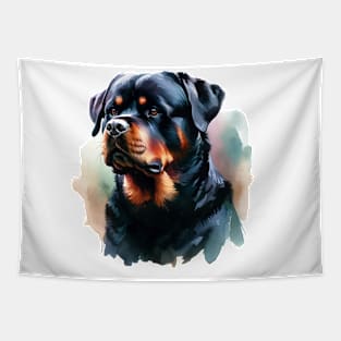 Rottweiler Watercolor - Beautiful Dog Tapestry