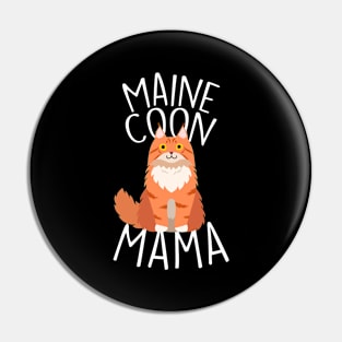 Maine Coon Cat Mama Pin