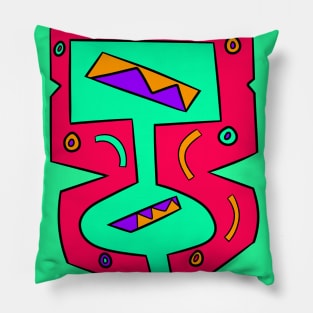 Funky Suitcase Totem Pillow