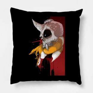 Fox and Skull Pillow