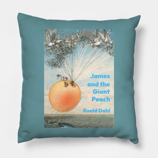 James and the Giant Peach by Roald Dahl Pillow by booksnbobs