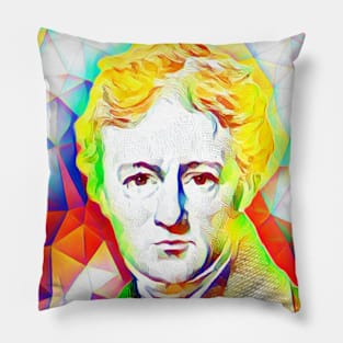 Charles Lamb Colourful Portrait | Charles Lamb Artwork 11 Pillow