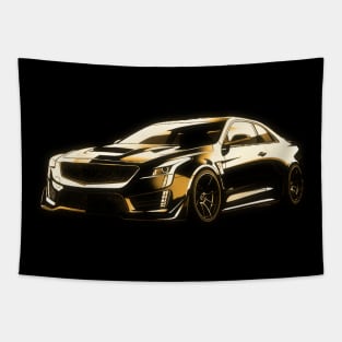 Cadillac CT5-V Blackwing glowing silhouette Tapestry