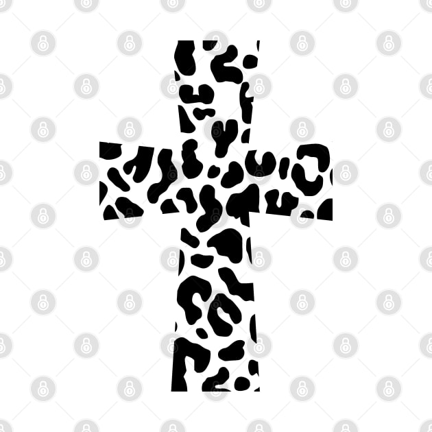 Leopard Print Cross by Satic