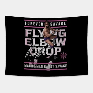 Macho Man Flying Elbow Drop Tapestry