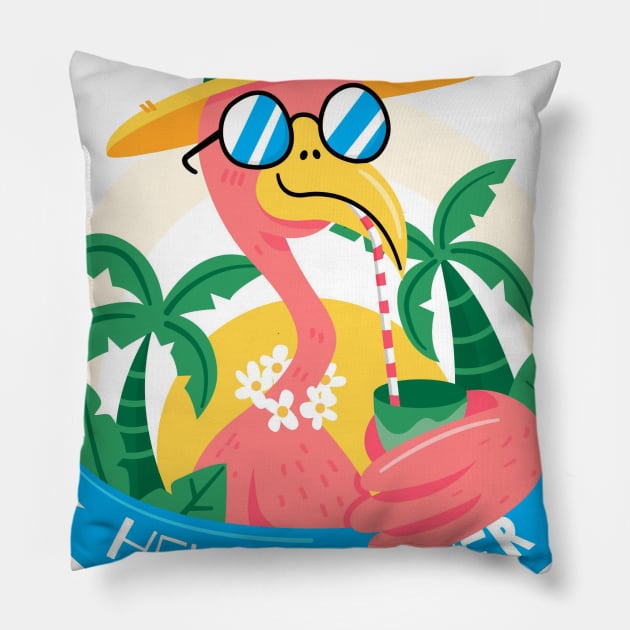 Hello Summer Pillow by King Tiger