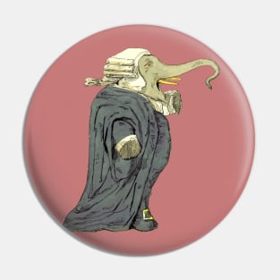 Elephant Judge Pin