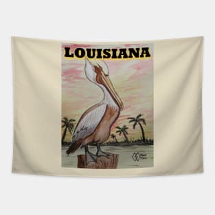 Louisiana Pelican Tapestry