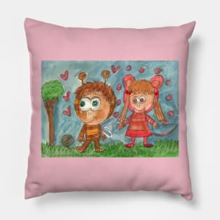 Children in Masquerade Costumes Pillow