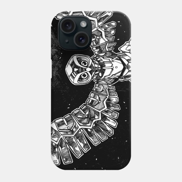 Owl Sketch Phone Case by danielsingzon