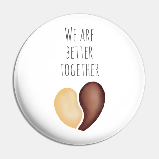 Better Together Twist - Valentine’s Day/ Anniversary Greeting Card  for girl/boyfriend, wife/husband, partner, children, or loved one - Great for stickers, t-shirts, art prints, and notebooks too Pin by cherdoodles