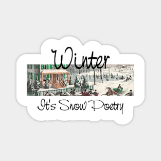 Winter Poetry Magnet