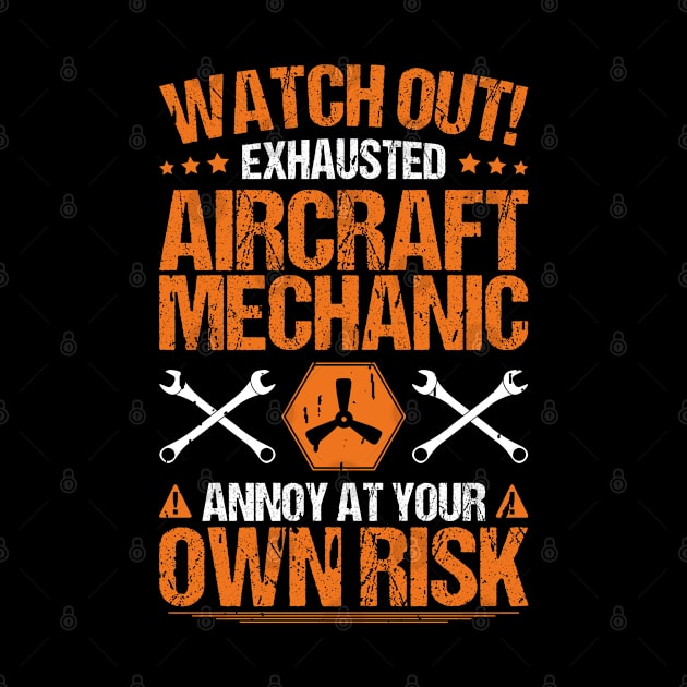 Aircraft Mechanic Aviation Maintenance Technician by Krautshirts