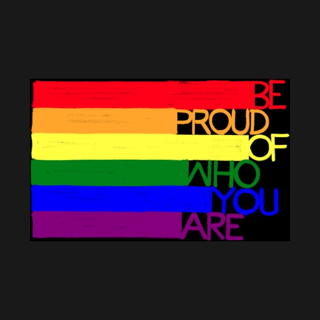 Gay pride rainbow lgbtq with motivational quote concept. by Nalidsa