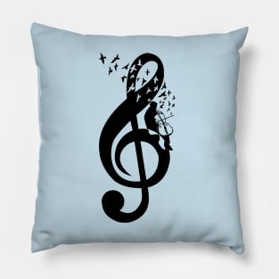 Treble Clef - Cello Pillow