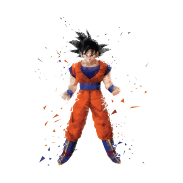 Dragon Ball Z Goku Low Poly - Goku - T-Shirt | TeePublic