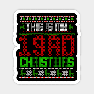 This Is My 19rd Christmas Magnet