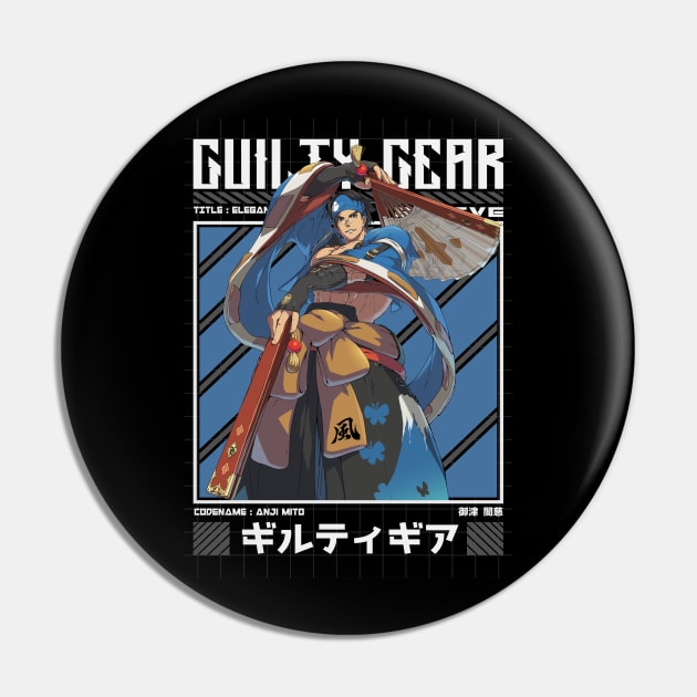 Anji Mito - Guilty Gear Strive Pin by Arestration