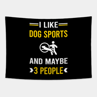 3 People Dog Sport Tapestry