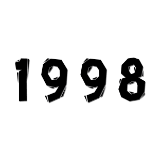 1998 year | simple black T-Shirt