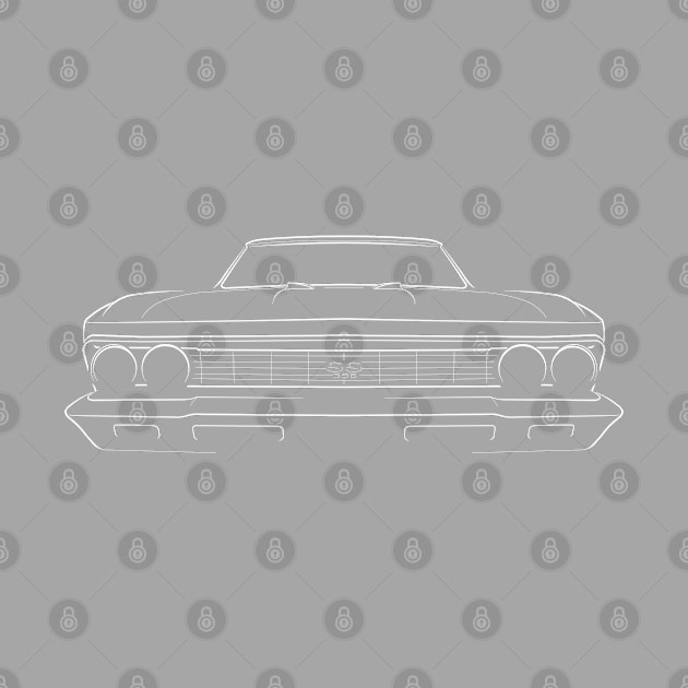 1966 Chevy Chevelle SS - front stencil, white by mal_photography